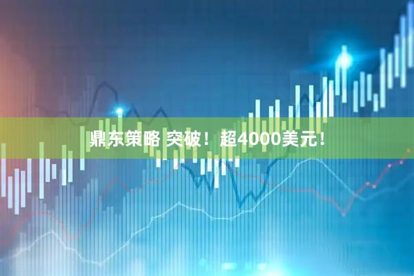 鼎东策略 突破！超4000美元！