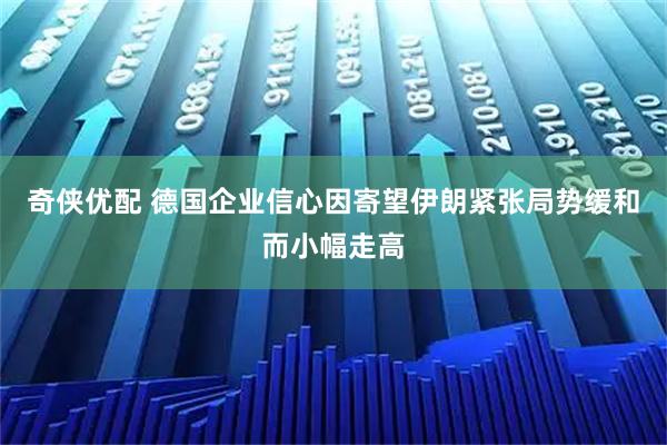 奇侠优配 德国企业信心因寄望伊朗紧张局势缓和而小幅走高
